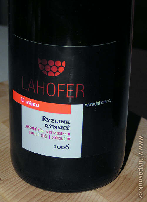 Lahofer - Ryzlink rýnský 2006 U hájku